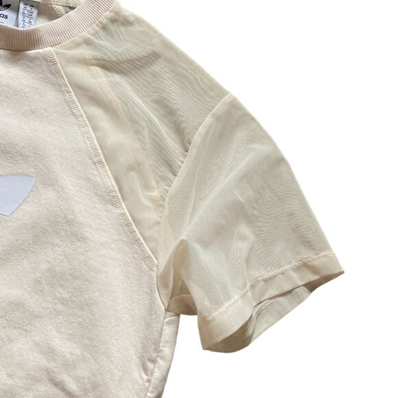 Adidas Originals Women's Adicolor Split Trefoil T-Shirt-Neutral Colors-Size S - Picture 5 of 8